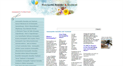 Desktop Screenshot of homeopathicremediesandtreatment.com